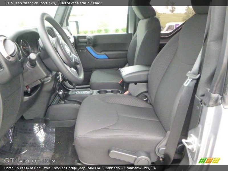 Billet Silver Metallic / Black 2015 Jeep Wrangler Sport 4x4