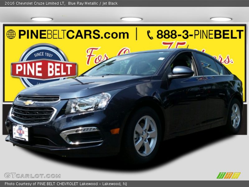 Blue Ray Metallic / Jet Black 2016 Chevrolet Cruze Limited LT