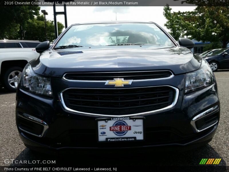 Blue Ray Metallic / Jet Black/Medium Titanium 2016 Chevrolet Cruze Limited LS