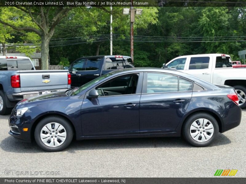 Blue Ray Metallic / Jet Black/Medium Titanium 2016 Chevrolet Cruze Limited LS