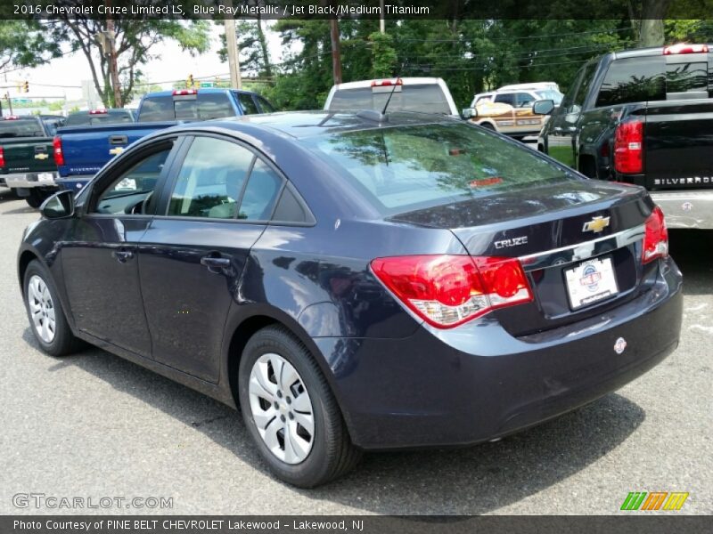 Blue Ray Metallic / Jet Black/Medium Titanium 2016 Chevrolet Cruze Limited LS