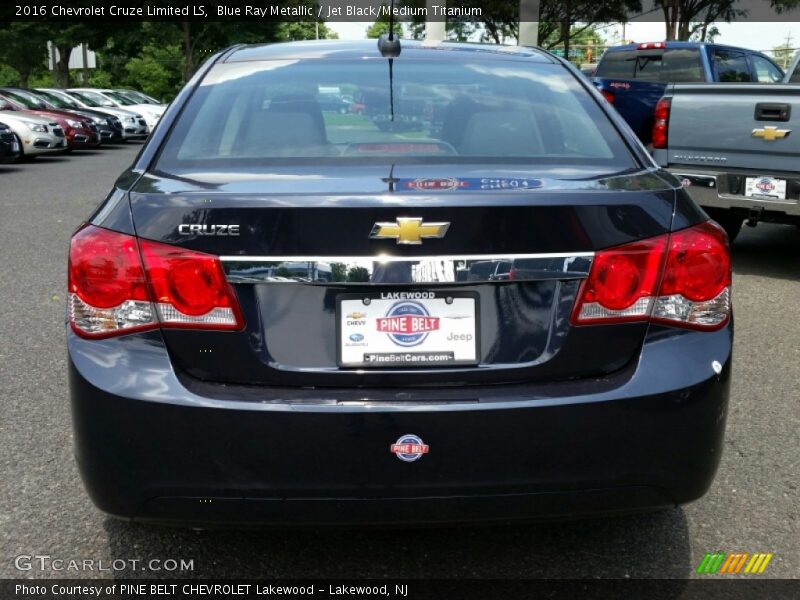 Blue Ray Metallic / Jet Black/Medium Titanium 2016 Chevrolet Cruze Limited LS