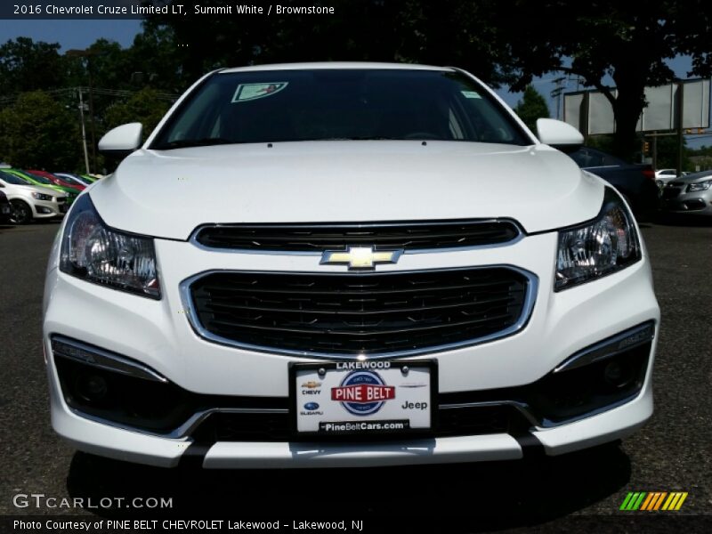 Summit White / Brownstone 2016 Chevrolet Cruze Limited LT