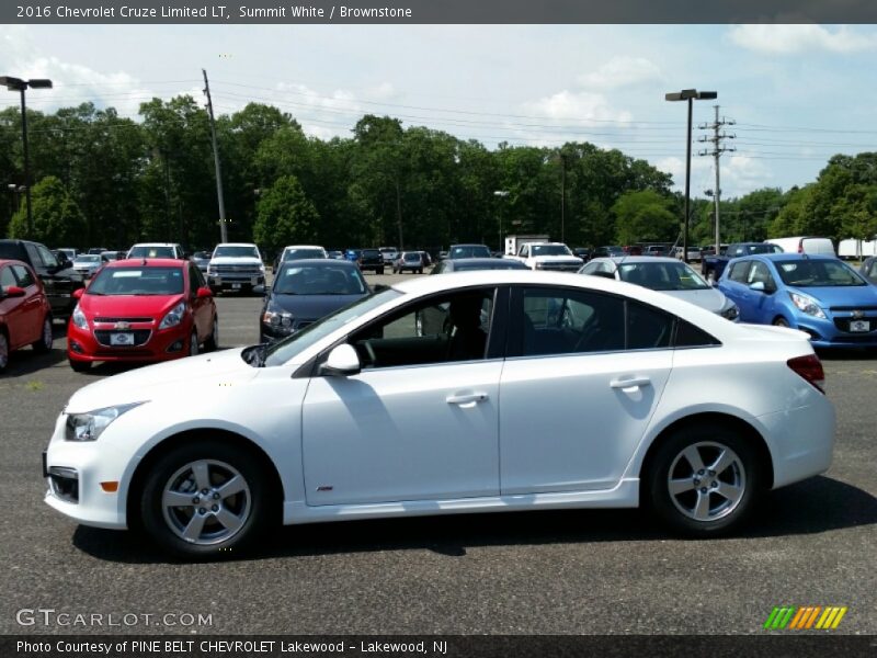 Summit White / Brownstone 2016 Chevrolet Cruze Limited LT