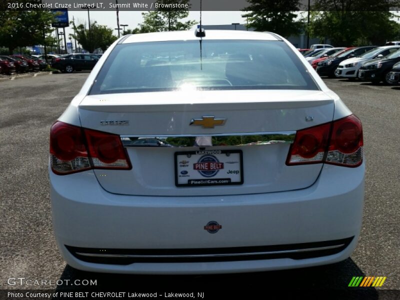 Summit White / Brownstone 2016 Chevrolet Cruze Limited LT