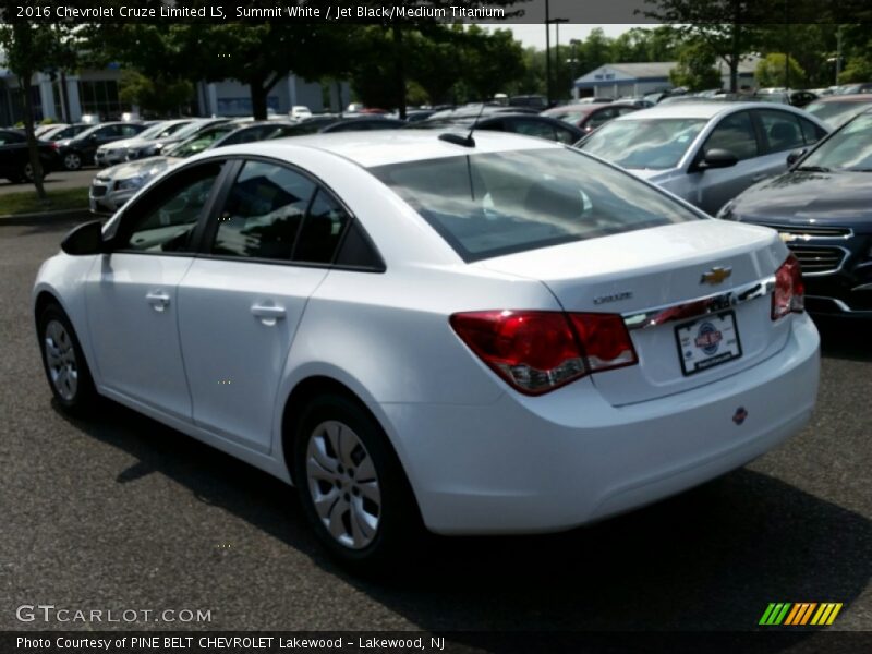 Summit White / Jet Black/Medium Titanium 2016 Chevrolet Cruze Limited LS