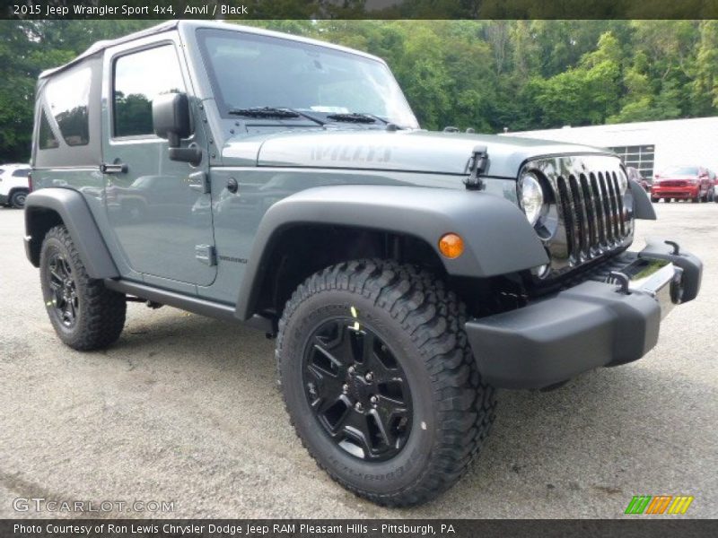 Anvil / Black 2015 Jeep Wrangler Sport 4x4