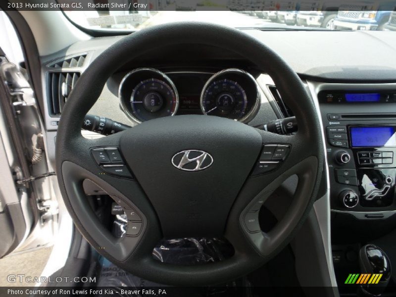 Radiant Silver / Gray 2013 Hyundai Sonata GLS