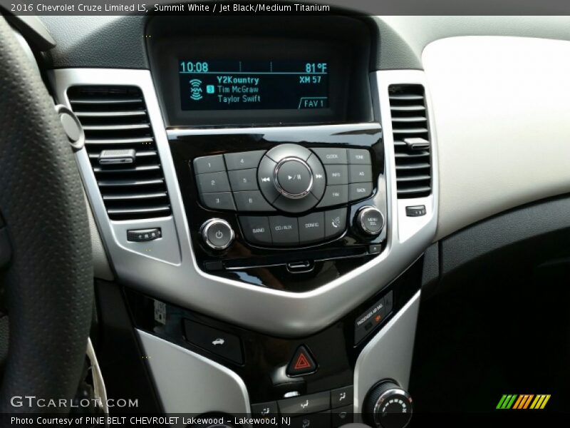 Summit White / Jet Black/Medium Titanium 2016 Chevrolet Cruze Limited LS