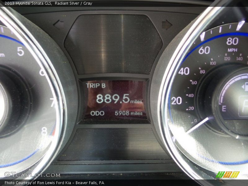 Radiant Silver / Gray 2013 Hyundai Sonata GLS