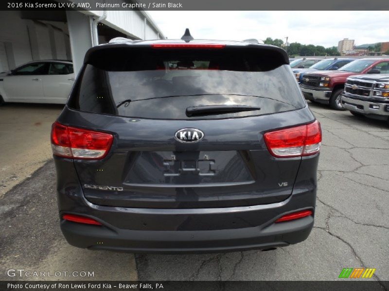 Platinum Graphite / Satin Black 2016 Kia Sorento LX V6 AWD