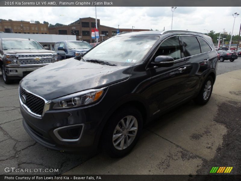Platinum Graphite / Satin Black 2016 Kia Sorento LX V6 AWD