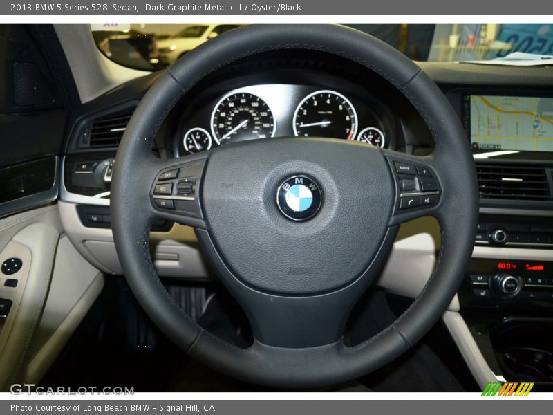 Dark Graphite Metallic II / Oyster/Black 2013 BMW 5 Series 528i Sedan