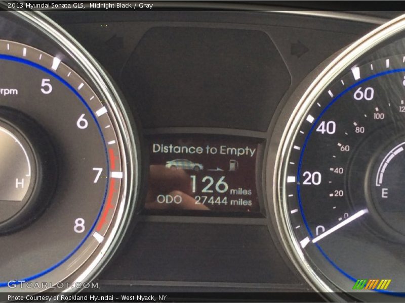 Midnight Black / Gray 2013 Hyundai Sonata GLS