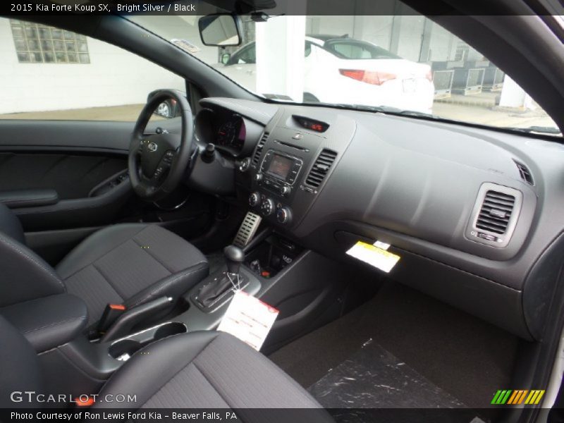 Bright Silver / Black 2015 Kia Forte Koup SX