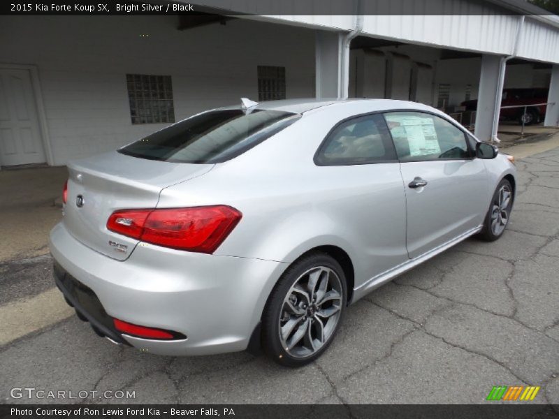 Bright Silver / Black 2015 Kia Forte Koup SX