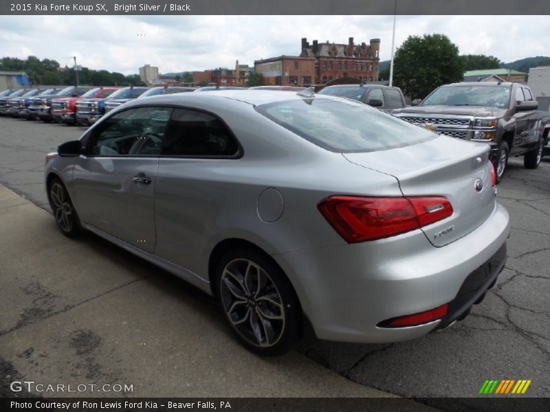 Bright Silver / Black 2015 Kia Forte Koup SX