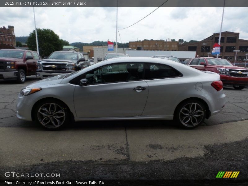 Bright Silver / Black 2015 Kia Forte Koup SX