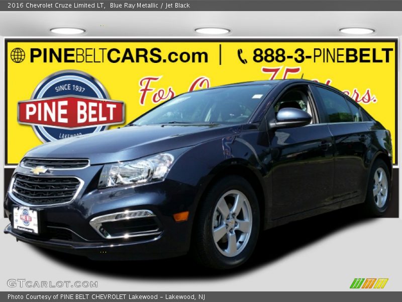 Blue Ray Metallic / Jet Black 2016 Chevrolet Cruze Limited LT