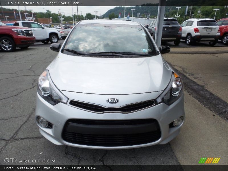 Bright Silver / Black 2015 Kia Forte Koup SX