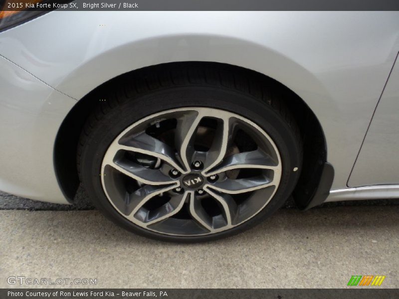 Bright Silver / Black 2015 Kia Forte Koup SX