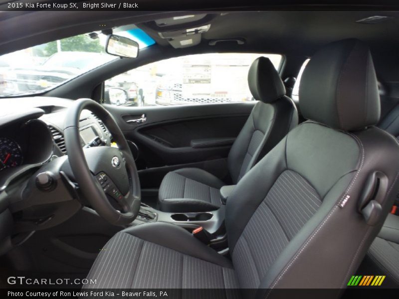 Bright Silver / Black 2015 Kia Forte Koup SX