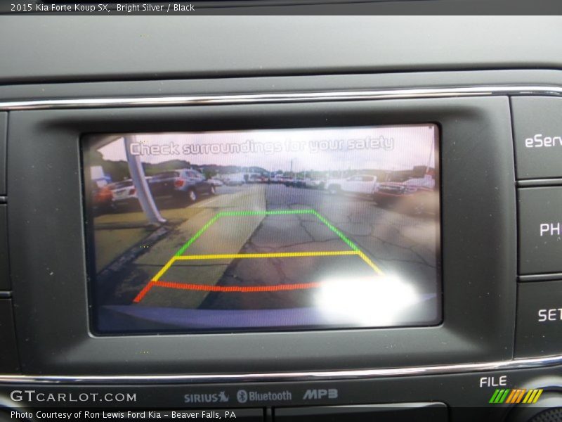 Bright Silver / Black 2015 Kia Forte Koup SX