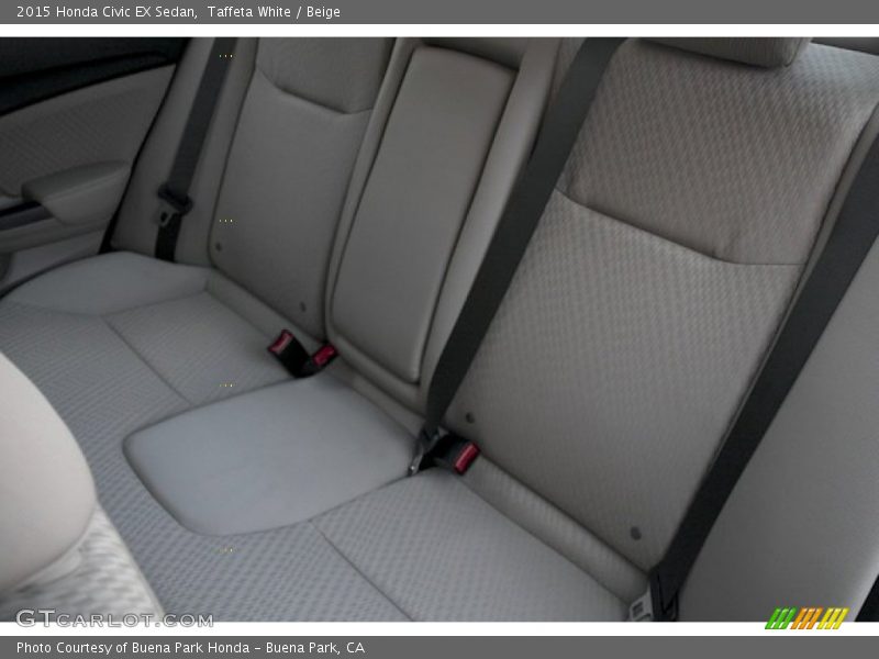 Taffeta White / Beige 2015 Honda Civic EX Sedan
