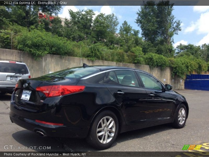 Ebony Black / Gray 2012 Kia Optima LX