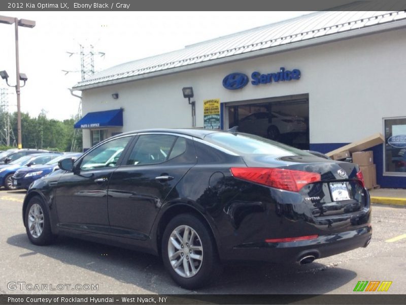 Ebony Black / Gray 2012 Kia Optima LX