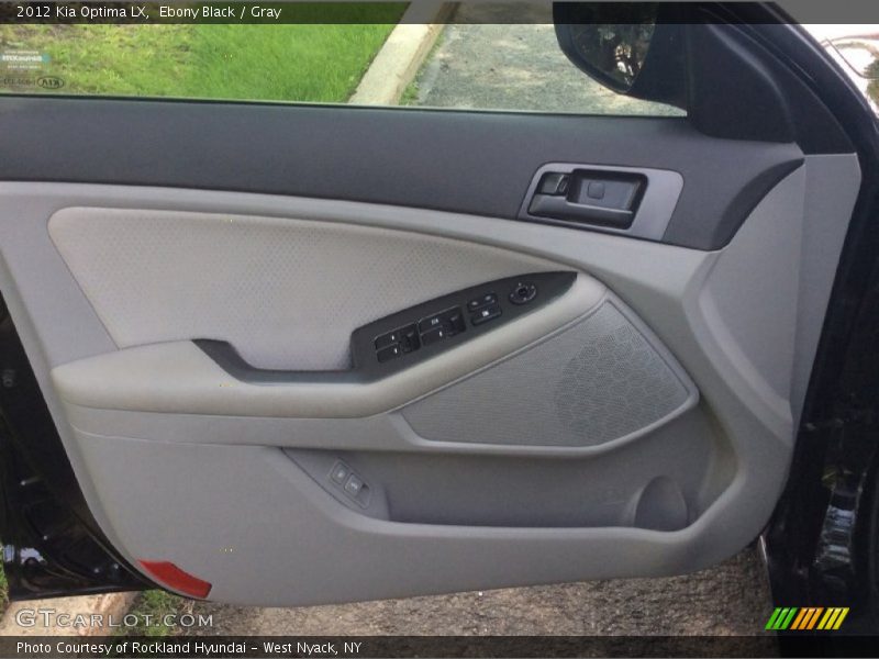Ebony Black / Gray 2012 Kia Optima LX