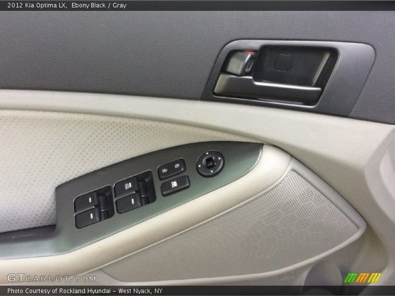 Ebony Black / Gray 2012 Kia Optima LX