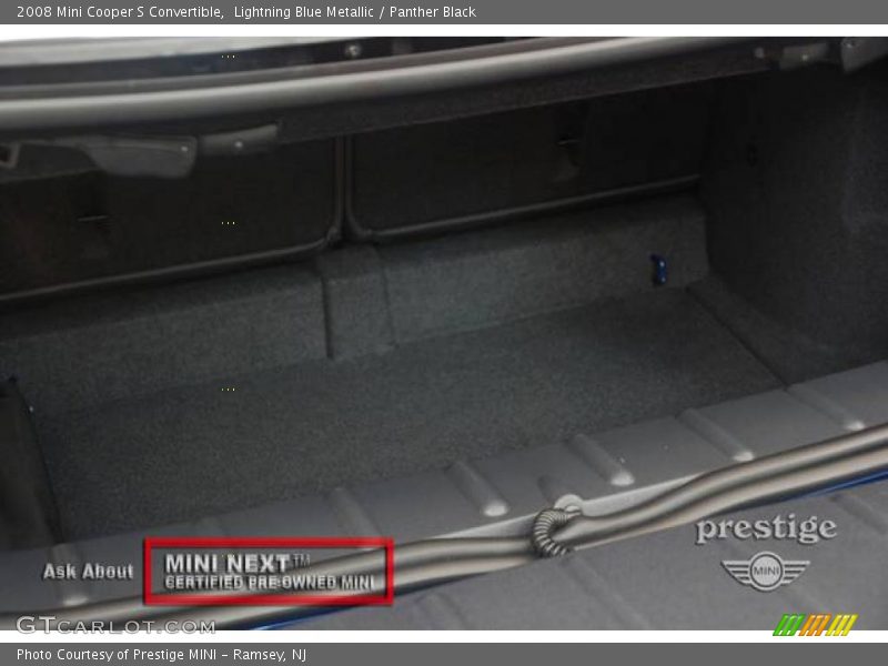 Lightning Blue Metallic / Panther Black 2008 Mini Cooper S Convertible