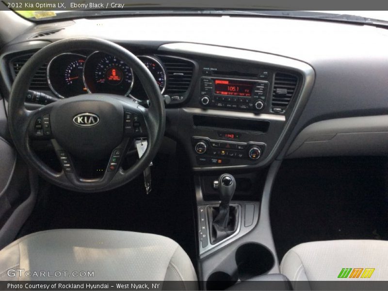 Ebony Black / Gray 2012 Kia Optima LX