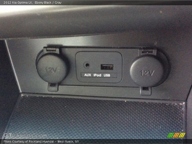 Ebony Black / Gray 2012 Kia Optima LX