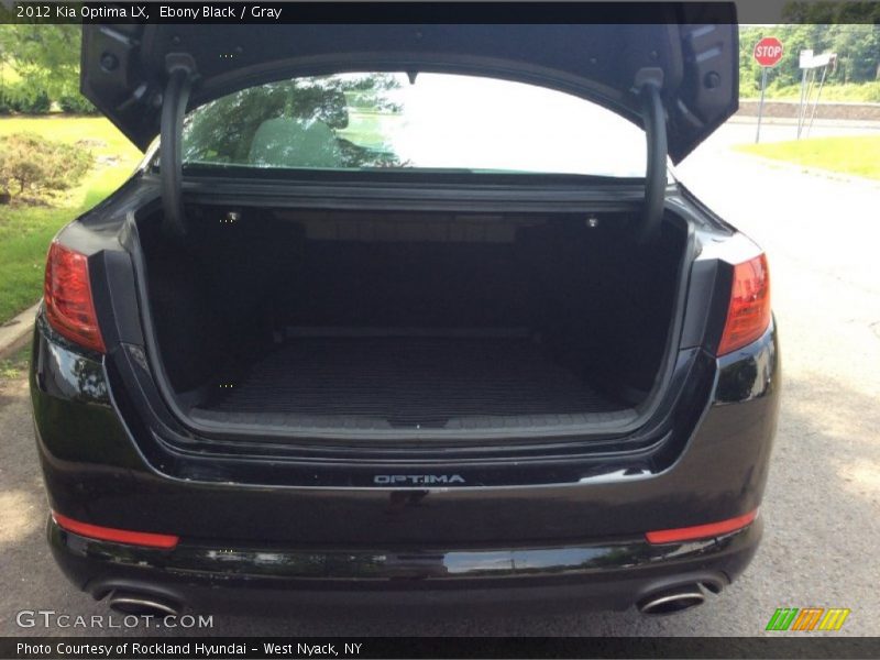 Ebony Black / Gray 2012 Kia Optima LX