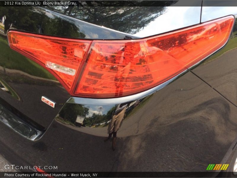 Ebony Black / Gray 2012 Kia Optima LX