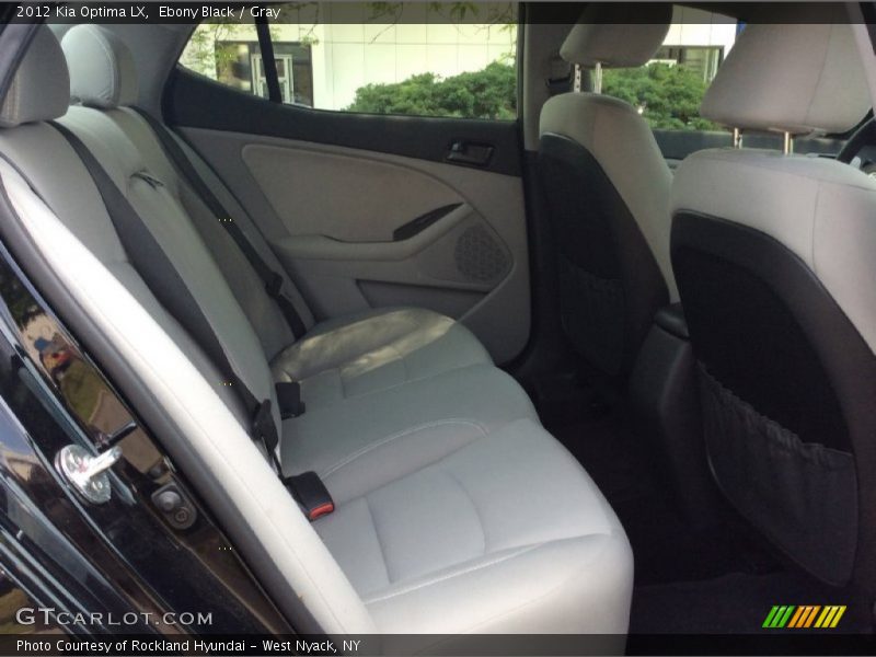 Ebony Black / Gray 2012 Kia Optima LX