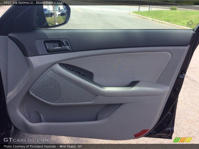 Ebony Black / Gray 2012 Kia Optima LX