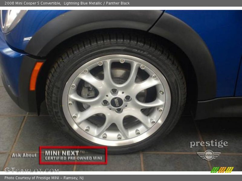 Lightning Blue Metallic / Panther Black 2008 Mini Cooper S Convertible
