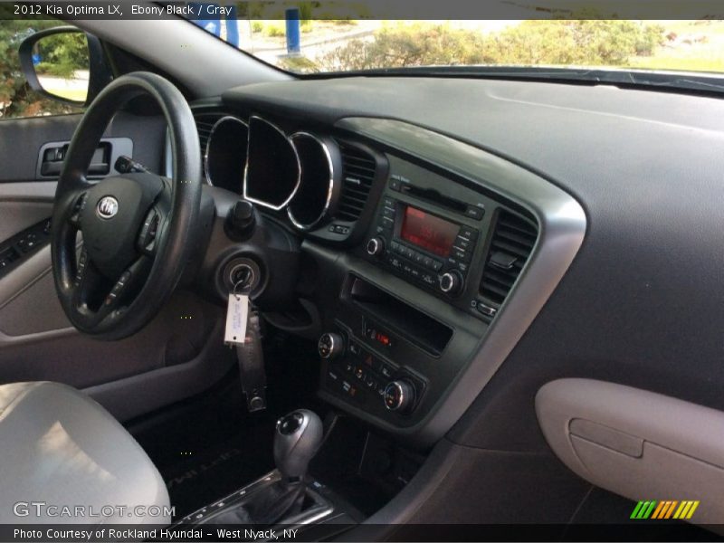 Ebony Black / Gray 2012 Kia Optima LX