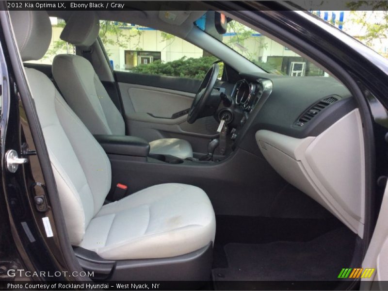 Ebony Black / Gray 2012 Kia Optima LX