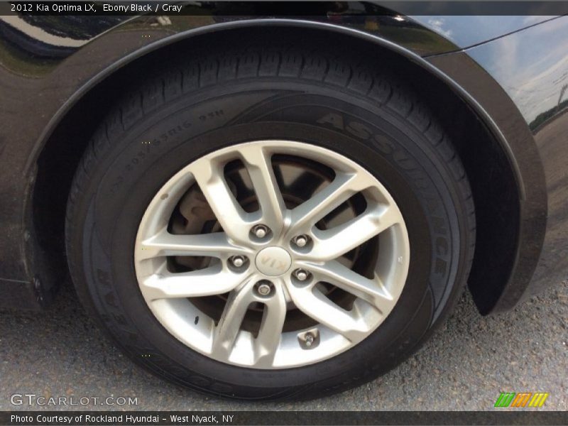Ebony Black / Gray 2012 Kia Optima LX