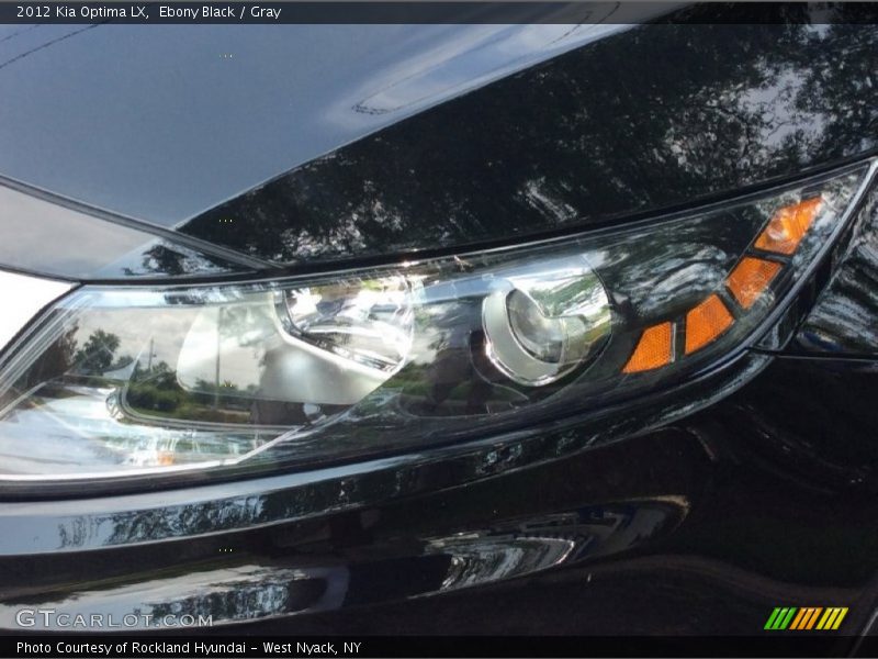 Ebony Black / Gray 2012 Kia Optima LX