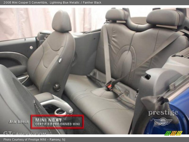 Lightning Blue Metallic / Panther Black 2008 Mini Cooper S Convertible