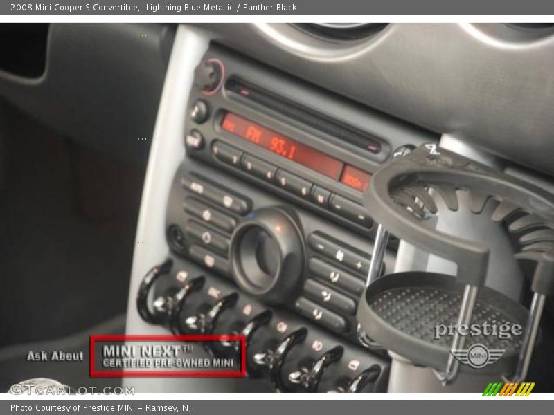 Lightning Blue Metallic / Panther Black 2008 Mini Cooper S Convertible