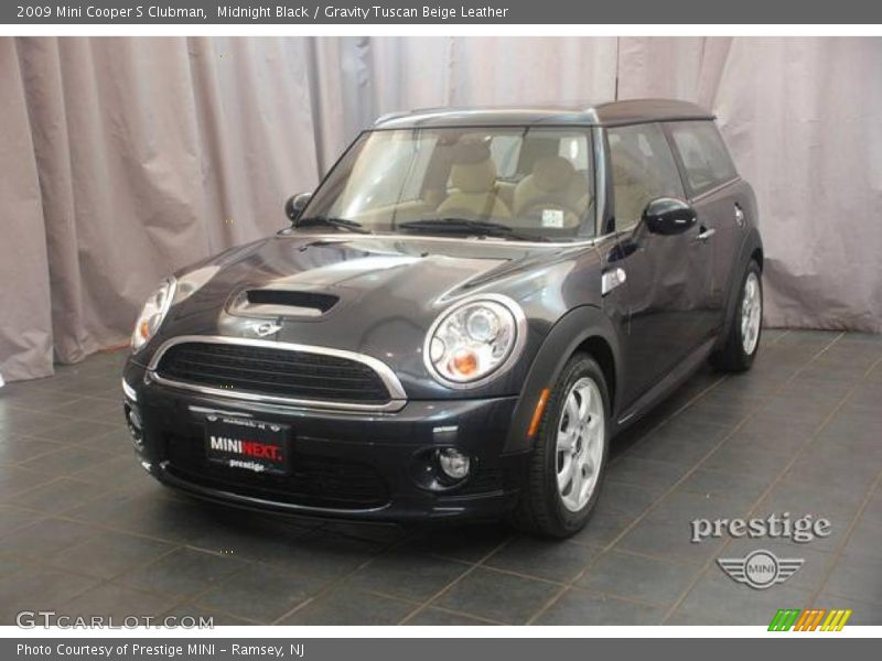 Midnight Black / Gravity Tuscan Beige Leather 2009 Mini Cooper S Clubman