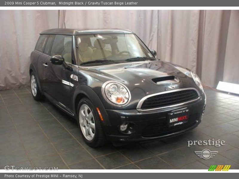 Midnight Black / Gravity Tuscan Beige Leather 2009 Mini Cooper S Clubman