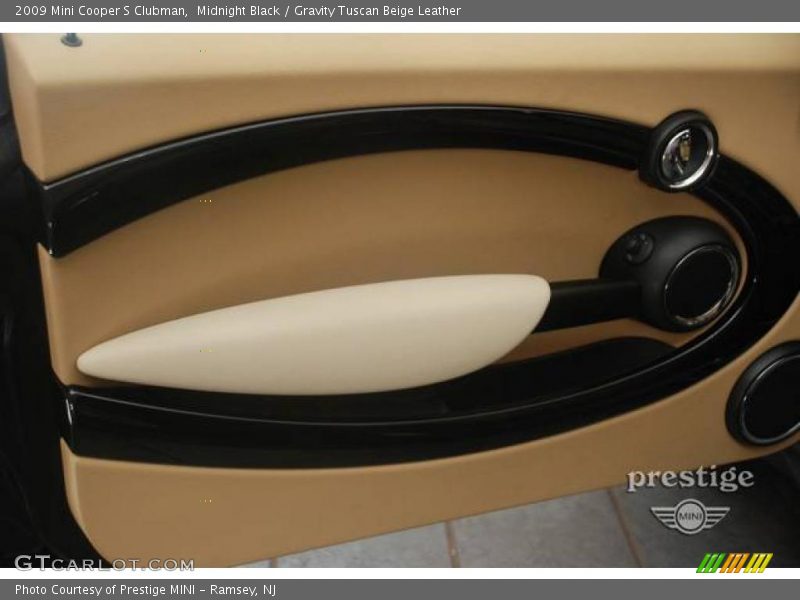 Midnight Black / Gravity Tuscan Beige Leather 2009 Mini Cooper S Clubman
