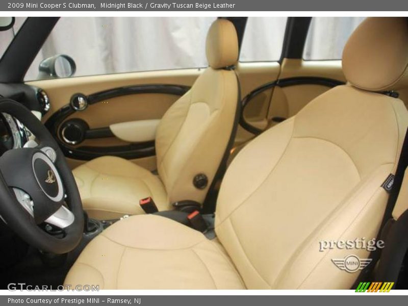 Midnight Black / Gravity Tuscan Beige Leather 2009 Mini Cooper S Clubman